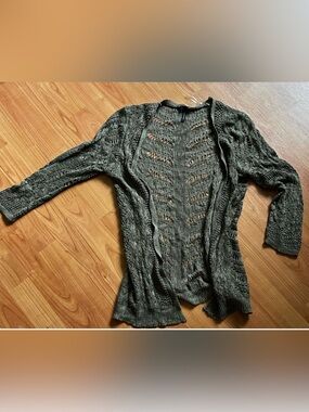 Maurices green knit cardigan